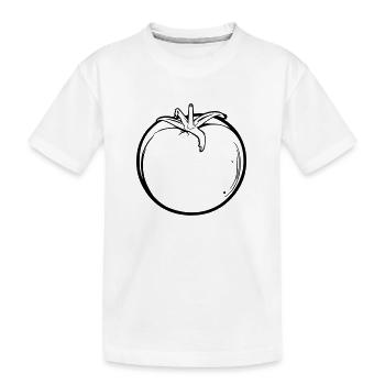 Tomato - Kids' Premium Organic T-Shirt - white - Front