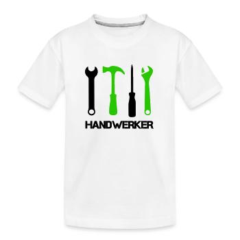 Icônes d’outils - T-shirt bio Premium Enfant - blanc - Devant