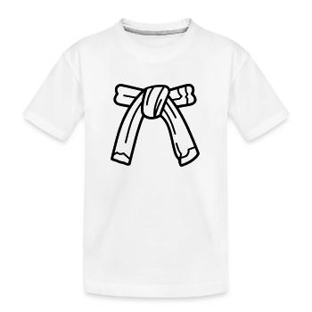 ceinture - T-shirt bio Premium Enfant - blanc - Devant