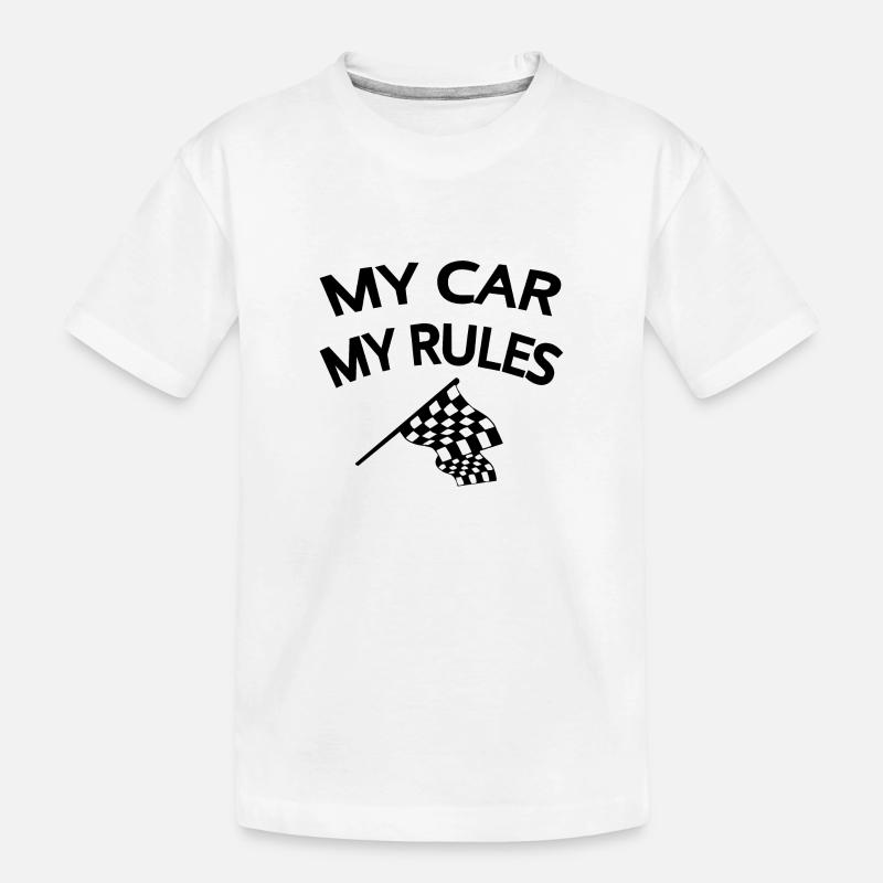 Auto - Kinder Premium Bio T-Shirt - Weiß