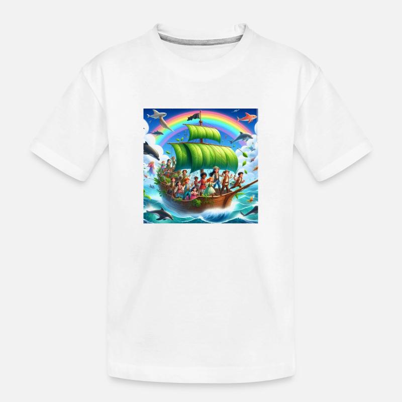Farbenfrohe Kollektion - Kinder Premium Bio T-Shirt - Weiß