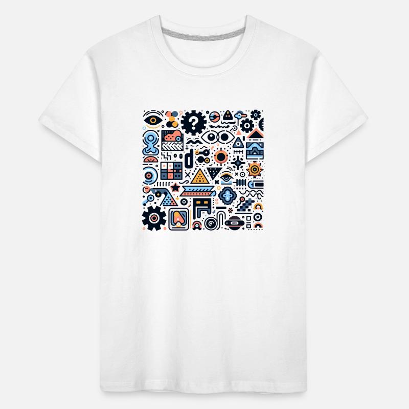 Abstract Geometric Patterns Kids' Premium Organic T-Shirt