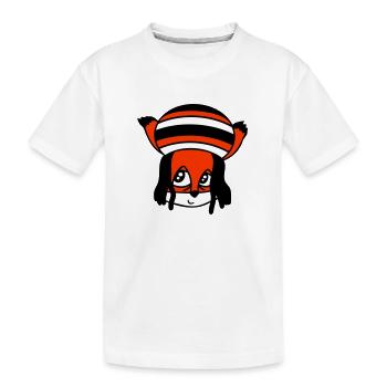 Fox Raggae Jamaica Hat Rasta Curls Chill Hat - T-shirt bio Premium Enfant - blanc - Devant