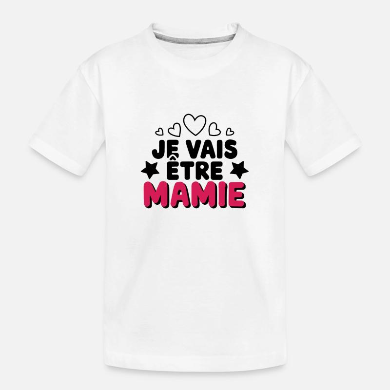 Ich werde Oma sein - Kinder Premium Bio T-Shirt - Weiß