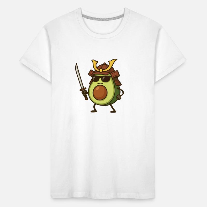 Avocado Samurai Kids' Premium Organic T-Shirt