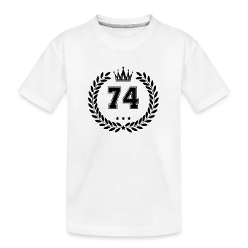 Coat of arms 74 - Kids' Premium Organic T-Shirt - white - Front