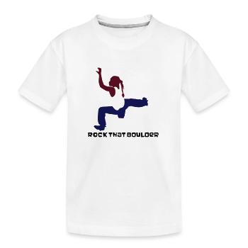 bouldermaedchen - Kinder Premium Bio T-Shirt - Weiß - Vorne