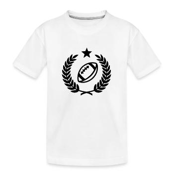 Laurel wreath (American Football) 01 - Kids' Premium Organic T-Shirt - white - Front
