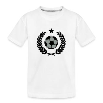 Couronne de laurier (football) 02 - T-shirt bio Premium Enfant - blanc - Devant