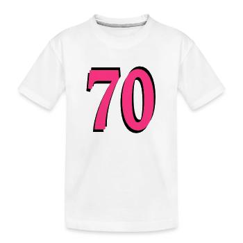 70 . Geburtstag - Kinder Premium Bio T-Shirt - Weiß - Vorne