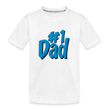 dad - Kinder Premium Bio T-Shirt - Weiß - Vorne