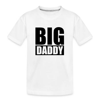 Logo du père père Big Daddy père héros de la journ - T-shirt bio Premium Enfant - blanc - Devant