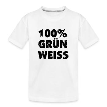 Steiermark - 100 Prozent Grün Weiß - Kinder Premium Bio T-Shirt - Weiß - Vorne