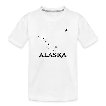 alaska star - Kids' Premium Organic T-Shirt - white - Front