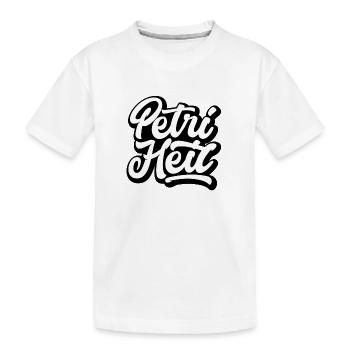 Petri Heil - Kinder Premium Bio T-Shirt - Weiß - Vorne