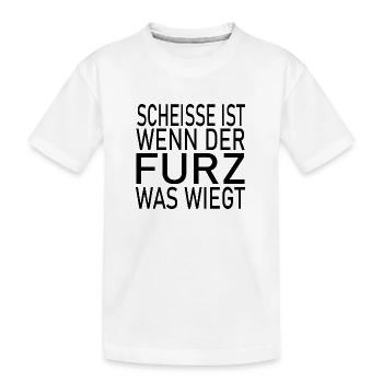 Fun Spaß Lustige - Kinder Premium Bio T-Shirt - Weiß - Vorne