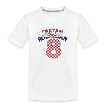 Kroatien 8. Geburtstag Sretan Rodendan 8 - Kinder Premium Bio T-Shirt - Weiß - Vorne