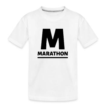 Triathlon Natation Vélo Run Marathon - T-shirt bio Premium Enfant - blanc - Devant