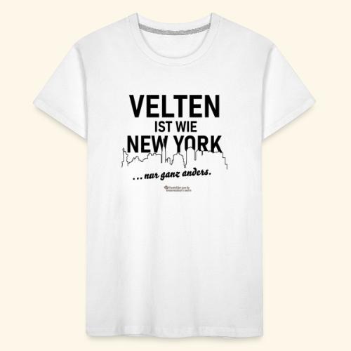 Velten ist wie New York - Kinder Premium Bio T-Shirt