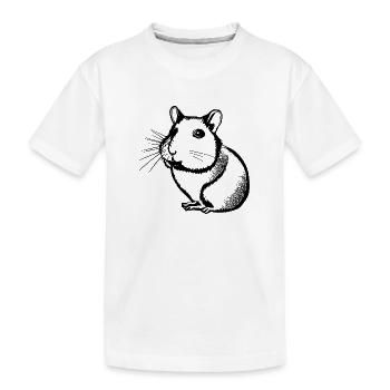 Hamster süß Tier Nagetier Tiere lustig Haustier 5 - Kinder Premium Bio T-Shirt - Weiß - Vorne