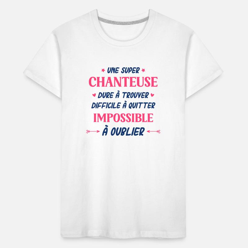 Super chanteuse T-shirt bio Premium Enfant