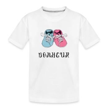 Bonheur de chaussons - T-shirt bio Premium Enfant - blanc - Devant