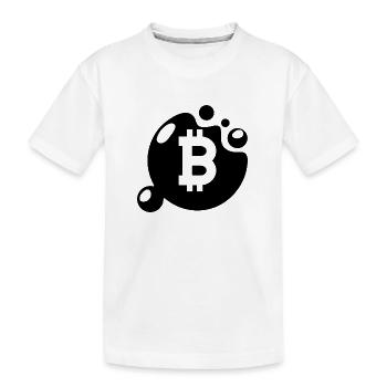 Crypto Bitcoin Trading - Kinder Premium Bio T-Shirt - Weiß - Vorne