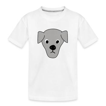 chiot 6 - T-shirt bio Premium Enfant - blanc - Devant
