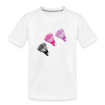 federball - Kinder Premium Bio T-Shirt - Weiß - Vorne