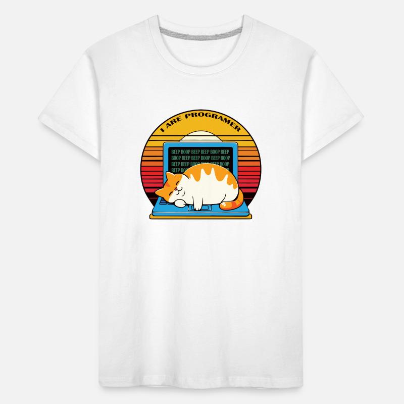 Ich bin Programmierer, fette schlafende Katze Kinder Premium Bio T-Shirt
