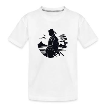 Samouraï zen - T-shirt bio Premium Enfant - blanc - Devant