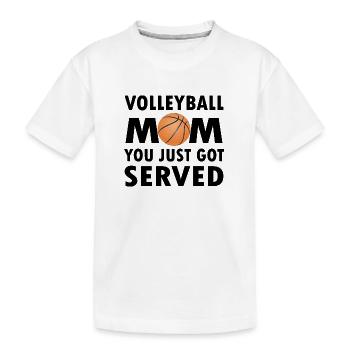 Basketball - Kinder Premium Bio T-Shirt - Weiß - Vorne