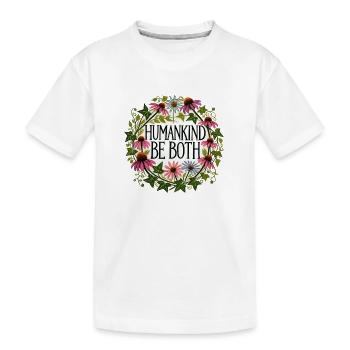 L’humanité soit les deux - T-shirt bio Premium Enfant - blanc - Devant