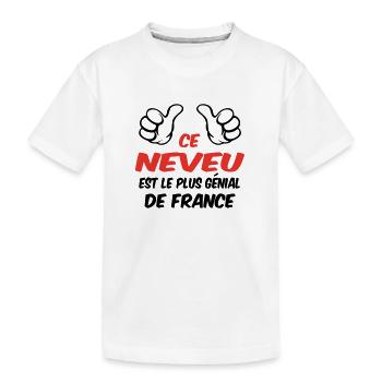 MEILLEUR NEVEU - T-shirt bio Premium Enfant - blanc - Devant