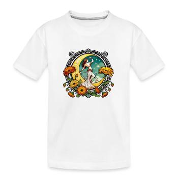 Bauchtänzer - Kinder Premium Bio T-Shirt - Weiß - Vorne