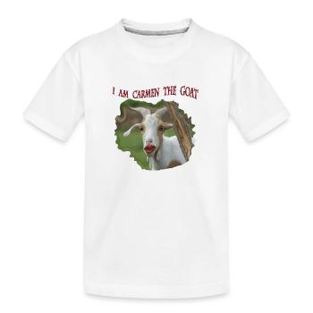 Ziege Carmen Geiss Parodie die Geissens m.a.m.b.a - Kinder Premium Bio T-Shirt - Weiß - Vorne