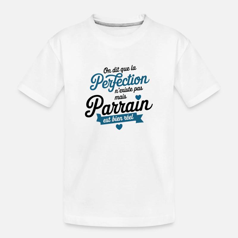 Der Pate ist echte Perfektion - Kinder Premium Bio T-Shirt - Weiß