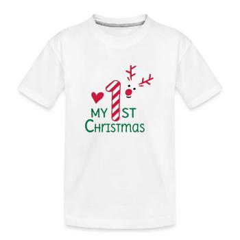 Mein erstes Weihnachten - Kinder Premium Bio T-Shirt - Weiß - Vorne