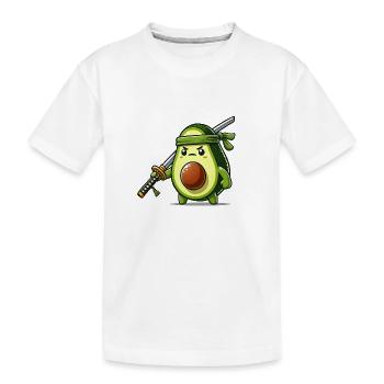 Avocat Samouraï - T-shirt bio Premium Enfant - blanc - Devant