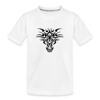 dragon tribal - T-shirt bio Premium Enfant - blanc - Devant