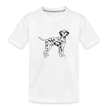 Dalmatian eu - Kids' Premium Organic T-Shirt - white - Front