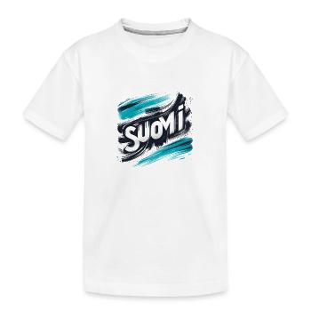 Suomi Finlande Finlande - T-shirt bio Premium Enfant - blanc - Devant