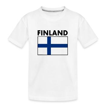 Finlande - T-shirt bio Premium Enfant - blanc - Devant