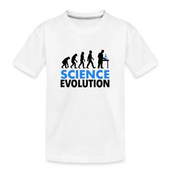 Science Evolution pour les fans de science - T-shirt bio Premium Enfant - blanc - Devant