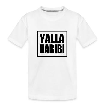Yalla habibi - Kinder Premium Bio T-Shirt - Weiß - Vorne