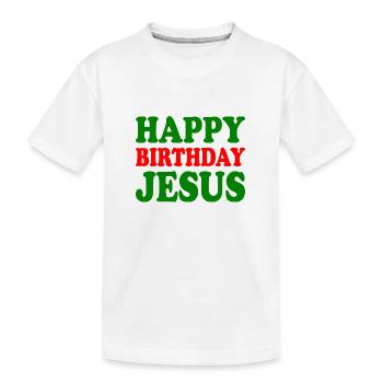 Happy birthday jesus - T-shirt bio Premium Enfant - blanc - Devant