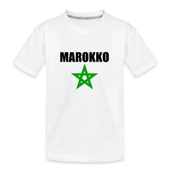 Marokko - Kinder Premium Bio T-Shirt - Weiß - Vorne