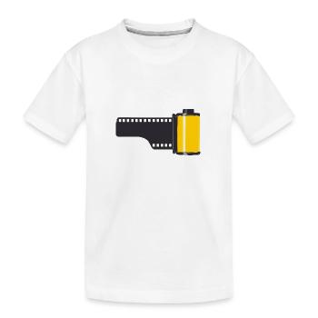 Photo roll analog photography - design unique - T-shirt bio Premium Enfant - blanc - Devant