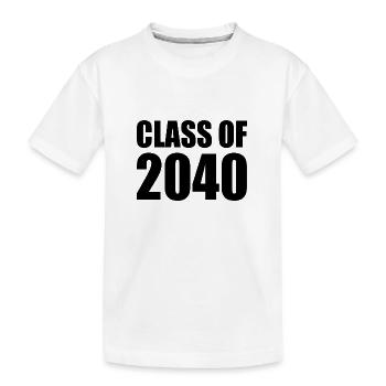 Class of 2040 - Kinder Premium Bio T-Shirt - Weiß - Vorne