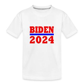 Joe biden 2024 - Kinder Premium Bio T-Shirt - Weiß - Vorne